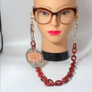 🎉HOST PIC Eyeglass Acrylic Chain Holder Made in Scotland NWT